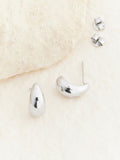 Sterling silver mini teardrop earrings 11mm x 6mm (British brand)