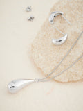 Sterling silver mini teardrop earrings 11mm x 6mm (British brand)