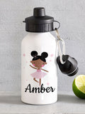 Loveabode personalised ballet water bottle 400ml, UK version