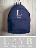 Personalised kids rucksack with initial, 38cm height - British product