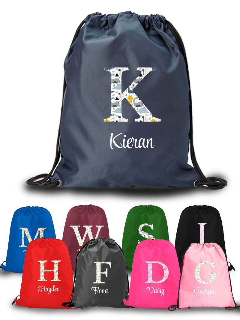 Personalised PE bag with pictographic design from Loveabode - British product