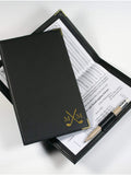 Loveabode personalised golf scorecard holder PU leather 115x170mm - British product