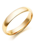 Beaverbrooks 9ct yellow gold men's wedding ring 4mm width - British product