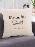Loveabode personalised anniversary cushion 40x40 cm - British product