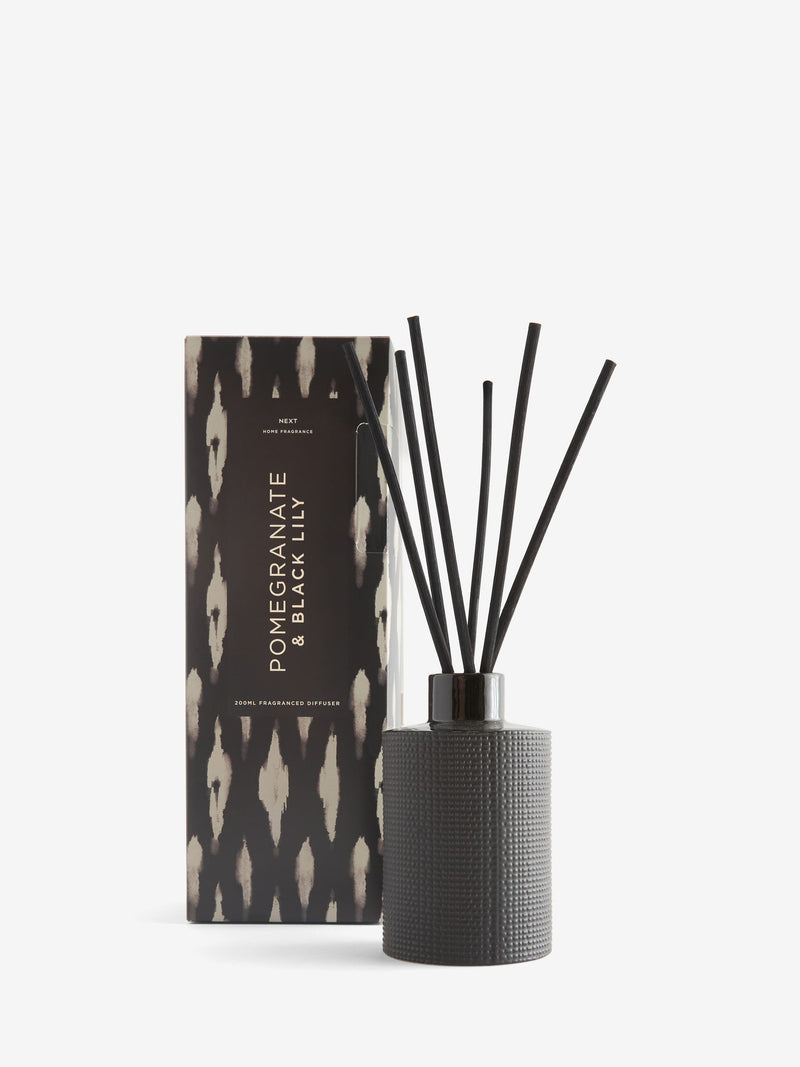 Black Global Pomegranate Lily diffuser 200ml, imported from the UK