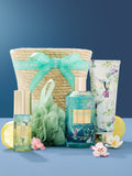 Paradise bath and body gift basket, imported from the UK
