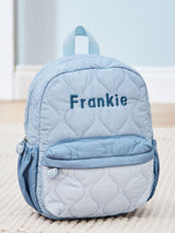 Next My 1st Years Personalised Blue Quilted Medium Backpack- Buy online at McGrocer