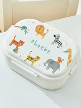 Next My 1st Years Personalised Safari Design White Lunchbox- Buy online at McGrocer