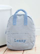 Next My 1st Years Personalised Blue Cord Mini Backpack- Buy online at McGrocer