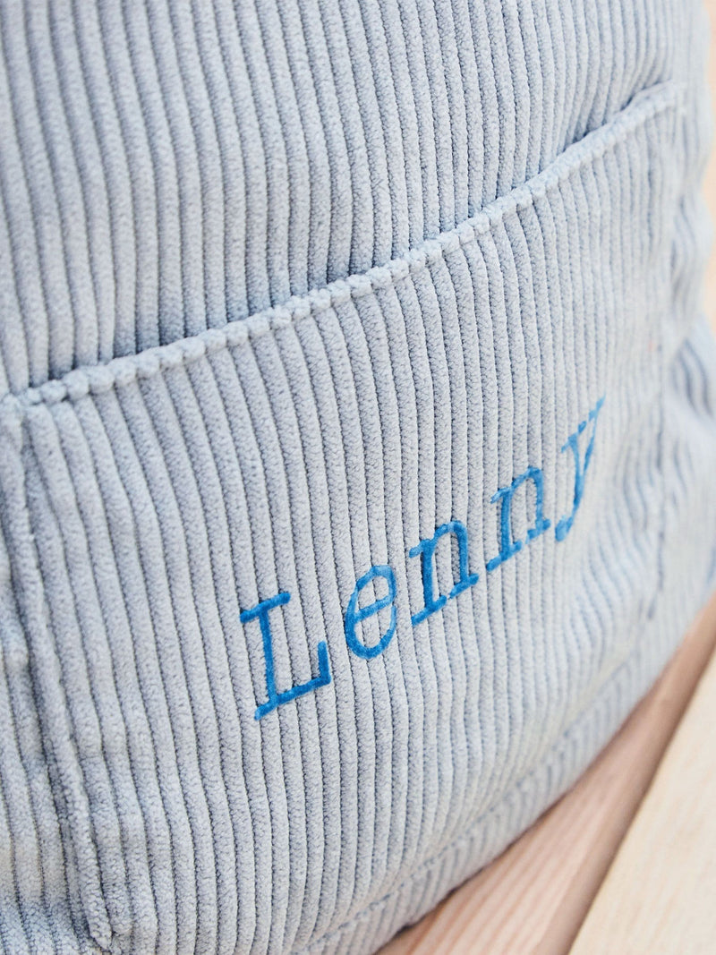 My 1st Years personalised blue cord mini backpack - British product