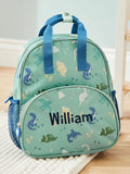 My 1st Years personalised dinosaur print medium backpack, UK version