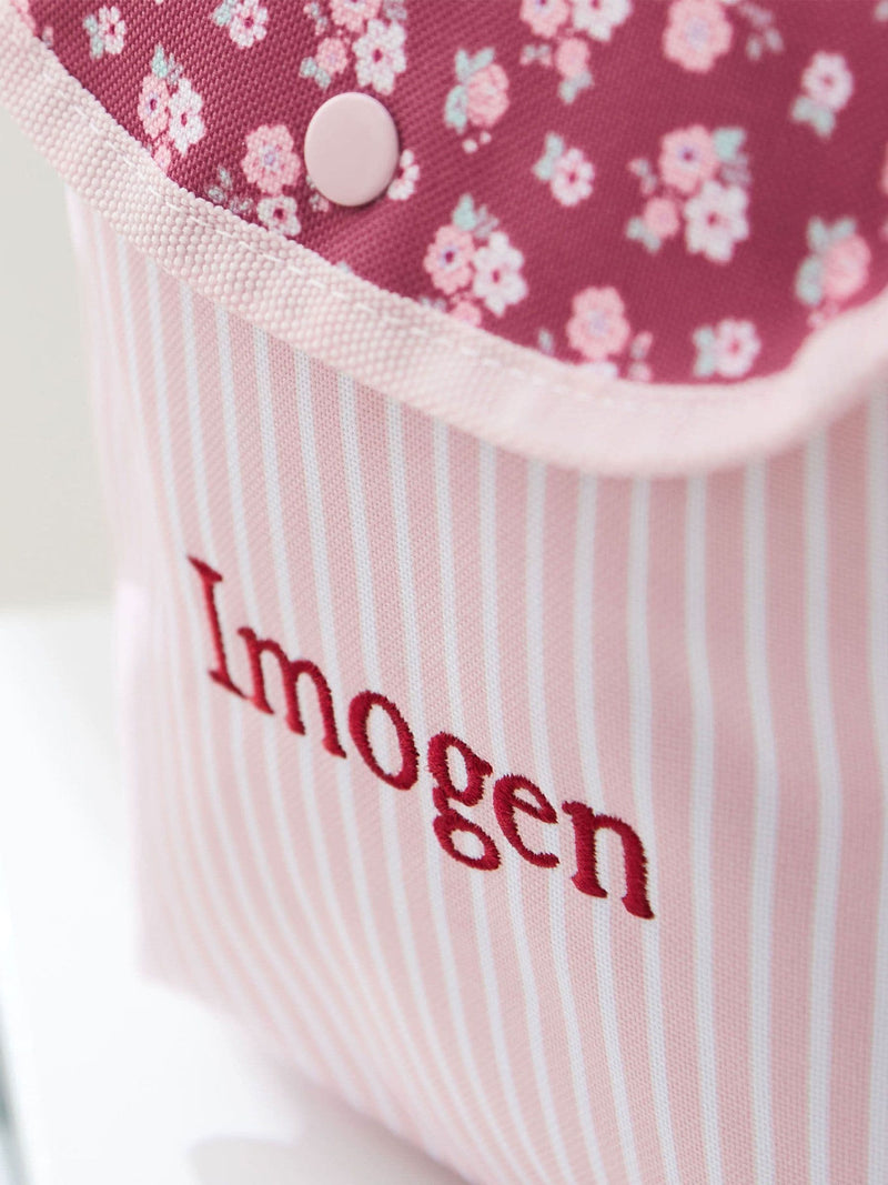 My 1st Years personalised pink floral backpack - British product