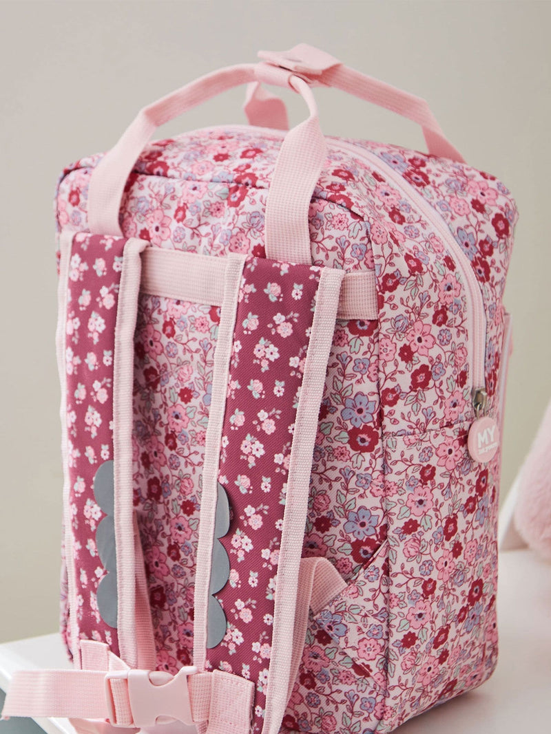 My 1st Years personalised pink floral backpack - British product