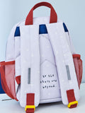 1st Years personalised grey rocket mini backpack (British brand)
