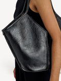 Hereu Studio Calella black leather tote bag, UK version