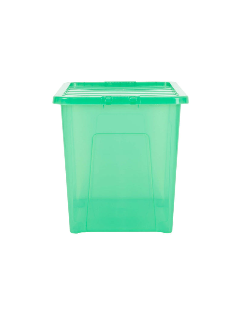 Wham Leprechaun Green 80L storage boxes, imported from the UK