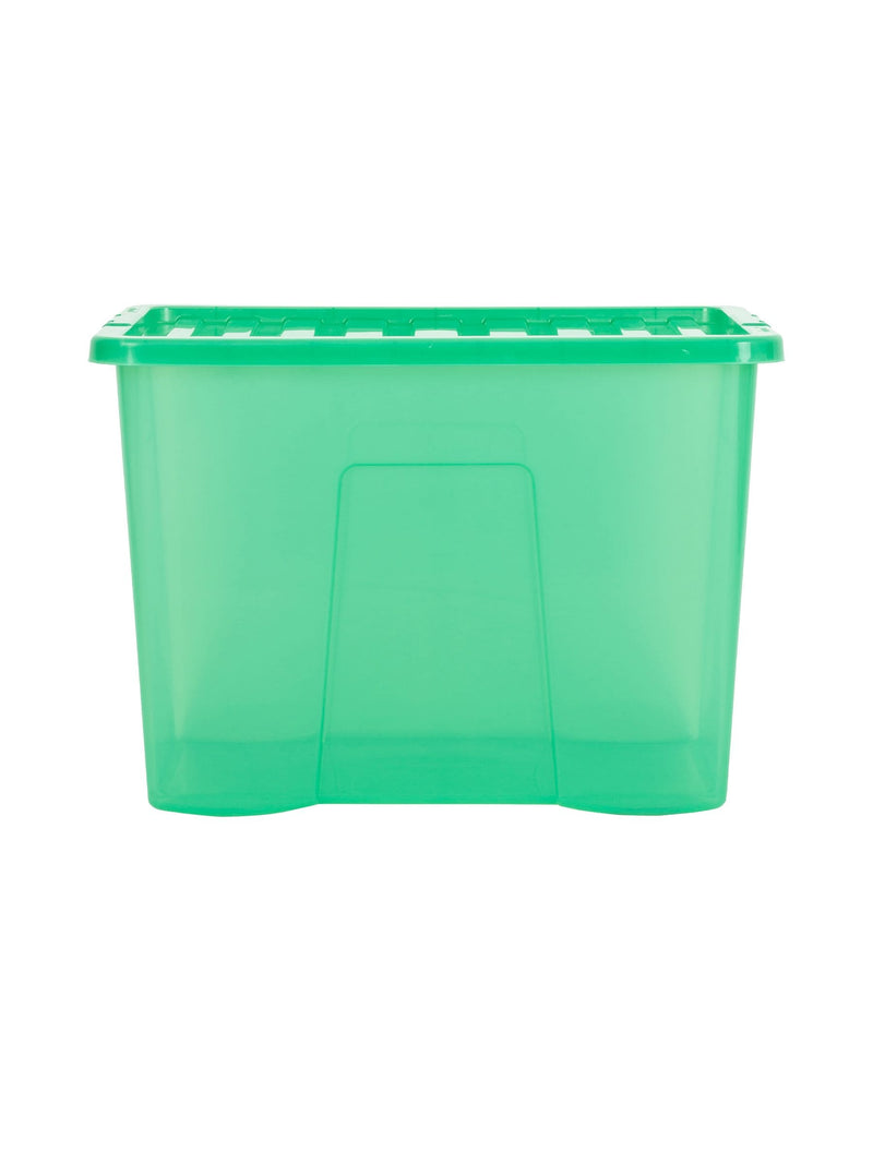 Wham Leprechaun Green 80L storage boxes, imported from the UK