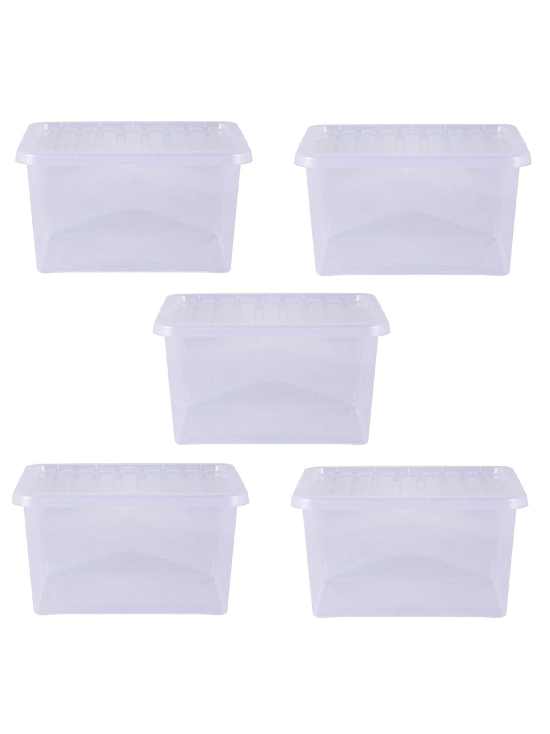Wham clear storage boxes set of 5 31L - British product