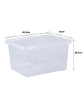 Wham clear storage boxes set of 5 31L - British product