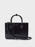 Osprey London Black Fulham faux leather grab bag (British brand)