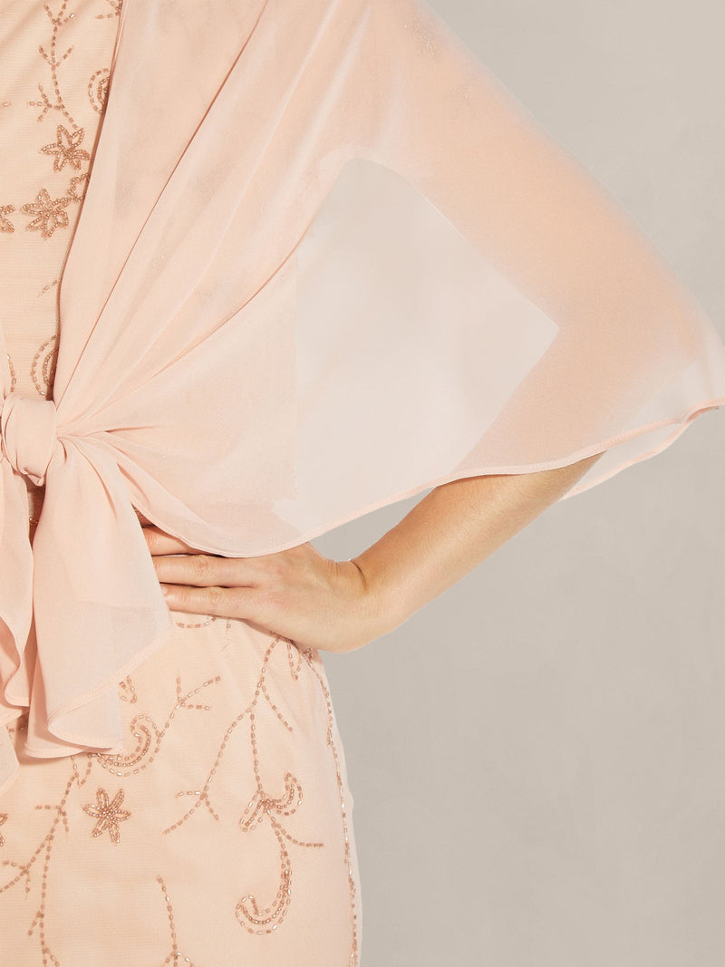 Adrianna Papell pink chiffon cover-up - British product