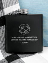 Next Treat Republic Personalised Football Quote Hip Flask 6oz- Buy online at McGrocer