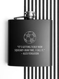 Treat Republic personalised football hip flask 6oz - British product