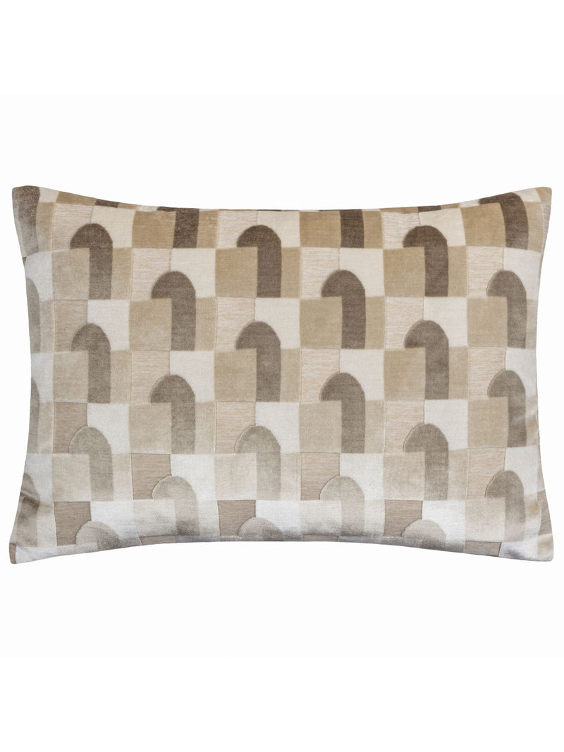 Riva Paoletti Keela cut velvet cushion 50cm, UK version