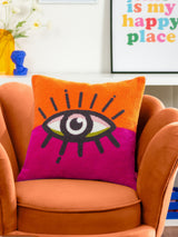 Next heya home All Eyes On You Orange Pink Boucle Cushion 45cm x 45cm- Buy online at McGrocer