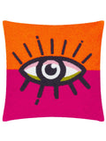 heya home orange pink boucle cushion 45cm, imported from the UK