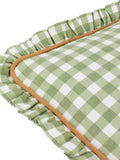 Furn sage green gingham cushion 45x45cm (British brand)