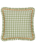 Furn sage green gingham cushion 45x45cm (British brand)