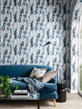Next Clarke and Clarke Lagna Midnight 10.05M Wallpaper- Buy online at McGrocer