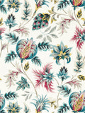 Clarke and Clarke Teal Berry Sizergh wallpaper 10.05m - British product