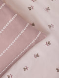 Natural Hearts duvet cover and pillowcase set, imported from the UK