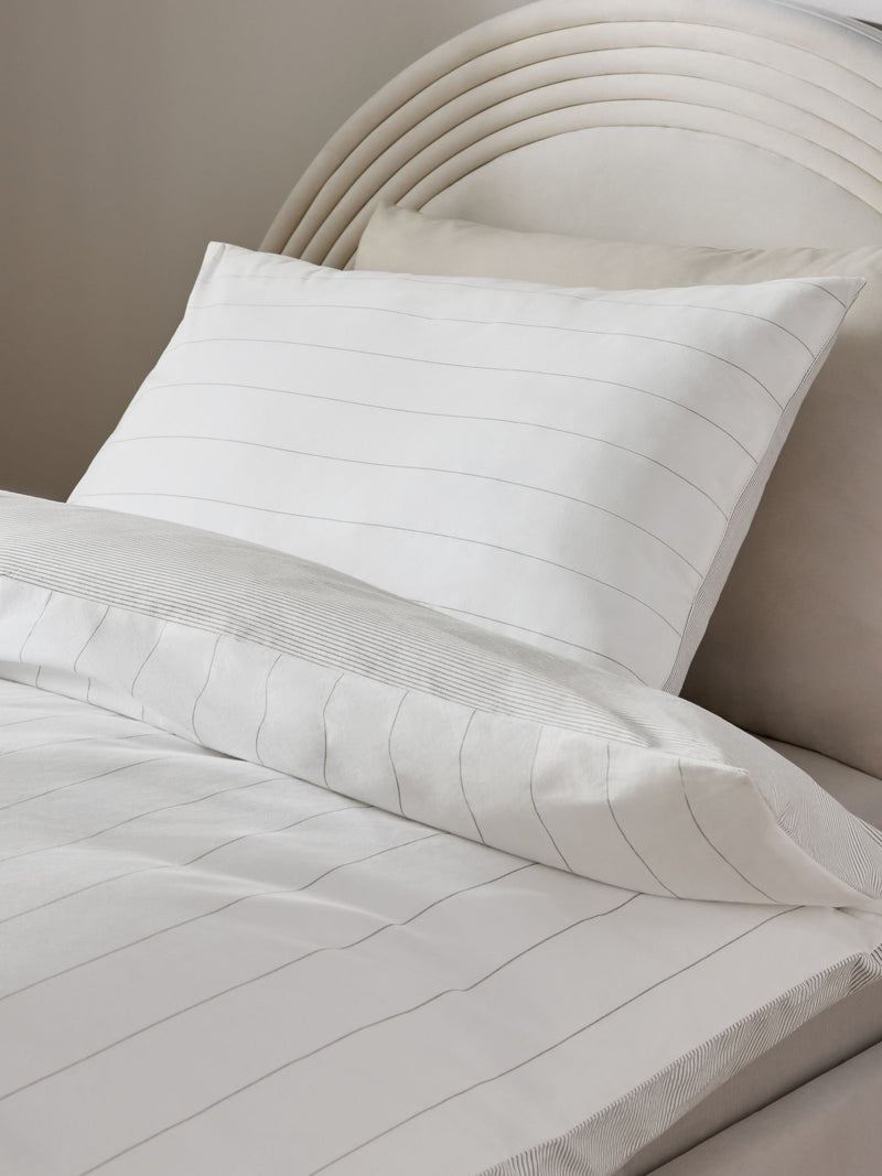 Stripe Supersoft duvet cover and pillowcase set (British brand)