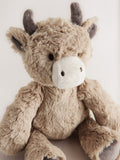 Hamish brown Highland cow plush toy 21cm, UK version