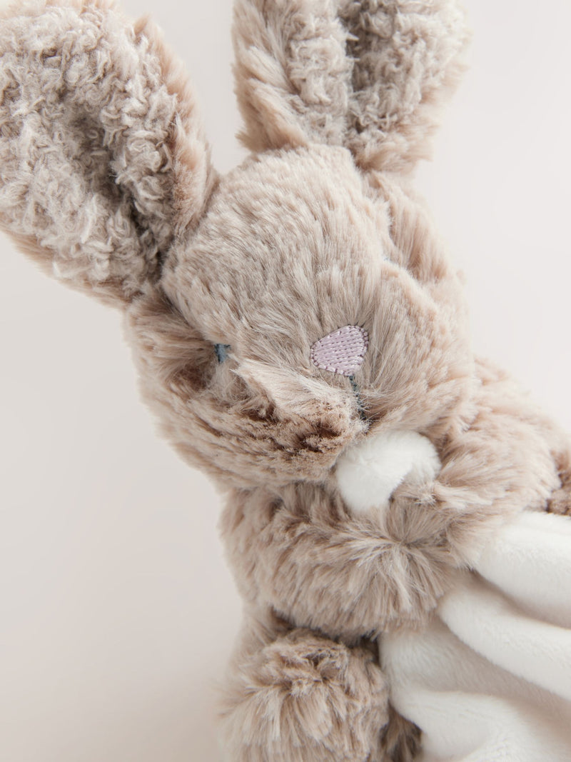 Bunny baby comforter with soft plush toy and blanket, imported from the UK