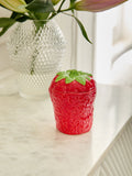 Strawberries & Cream Fruity Decorative Candle 12cm (British brand)