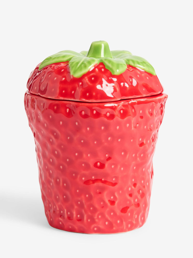 Strawberries & Cream Fruity Decorative Candle 12cm (British brand)
