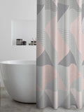 Catherine Lansfield Blush Larrson Geo shower curtain - British product