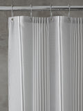 Catherine Lansfield silver textured stripe shower curtain - British product