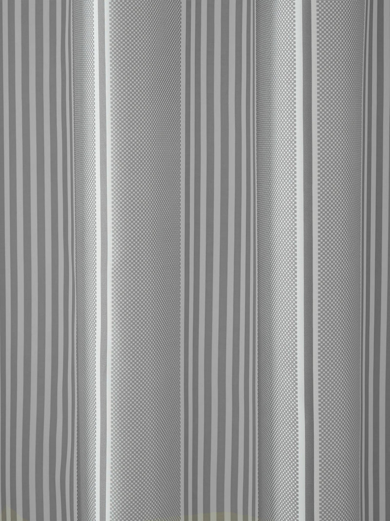 Catherine Lansfield silver textured stripe shower curtain - British product