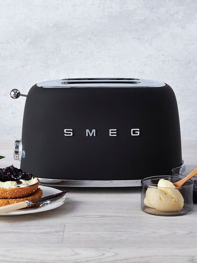 Next Smeg Black Matt 2 Slice Toaster- Buy online at McGrocer