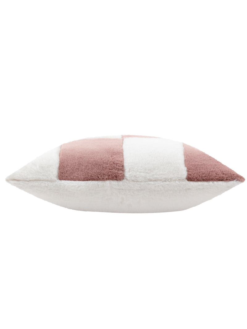 heya home Pink Cozee Check cushion 50cm x 50cm, UK version