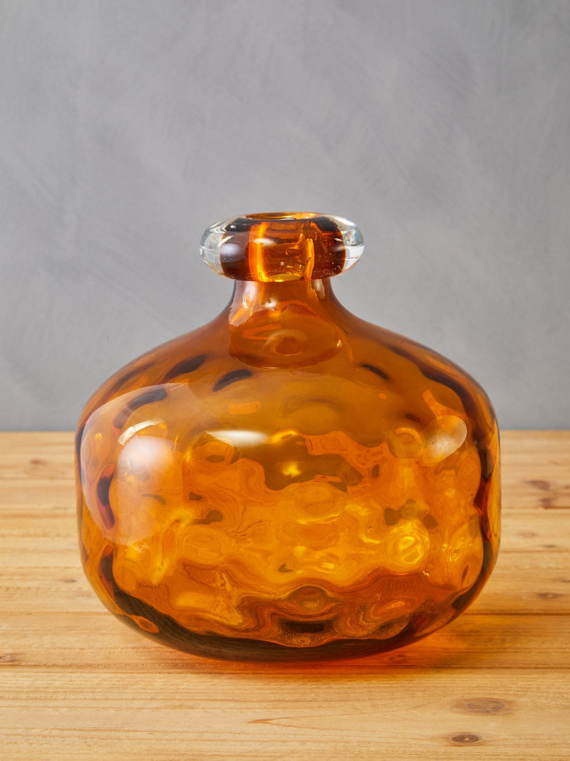 Fifty Five South amber huda tall glass bottle vase 34cm - British product
