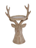 Laura Ashley natural wood deer candle holder, UK version