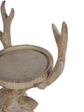 Laura Ashley natural wood deer candle holder, UK version
