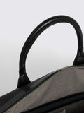 MOSS black grained leather holdall, imported from the UK