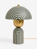 Clarke and Clarke green stripe table lamp (British brand)